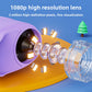 Cutaway view of the microscope lens ringed by eight LED lights and clear base