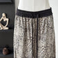 Casual Straight-Leg Leopard-Print Pants