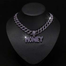 Letter Money Pendant Necklace