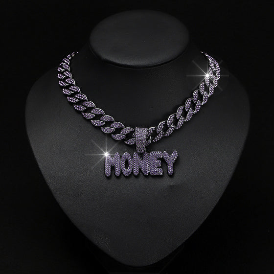 Letter Money Pendant Necklace