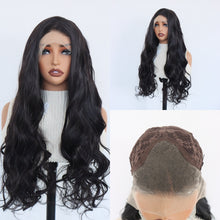 Synthetic 13x4 Lace Front Wig with Long Loose Waves in Black