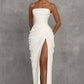 One Shoulder Bodycon Evening Dress for Casual Day, Trip, Relaxed Outing with Easy Styling | side angle accent detail