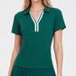 Womens Quick-Dry Breathable Lapel Polo Shirt