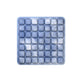 Adjustable air seat cushion for office chair, front view of the inflatable 40x40x3cm pad