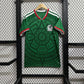 Close up of the soccer jersey lightweight breathable knit fabric