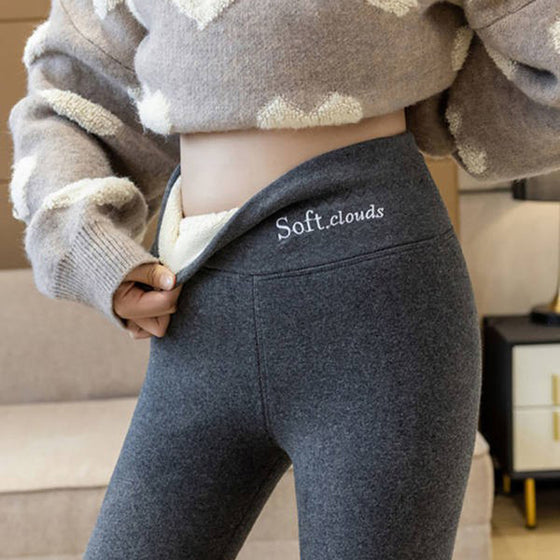 Fleece Lined High Waist Leggings for Women