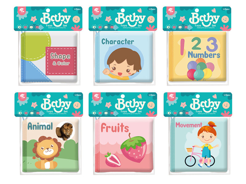 Baby Cloth Book Early Education Sensory Toy | secondary detail close up