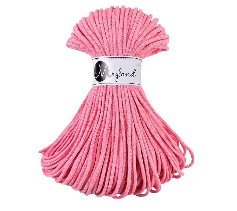 5mm cotton hand knitting yarn skein for baskets and pet beds