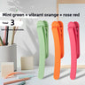 Mint Green Vibrant Orange Rose Red 3pcs