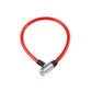 Bicycle chain lock coiled small for a travel friendly carry in a bag