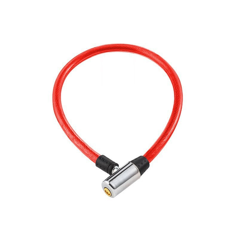 Bicycle chain lock coiled small for a travel friendly carry in a bag