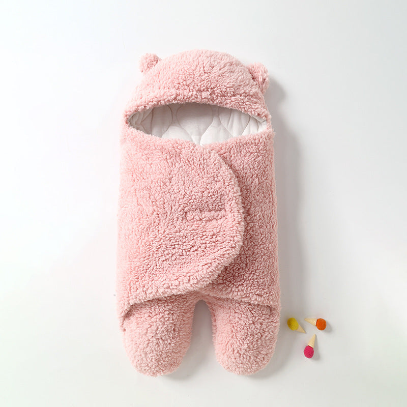 Baby Lamb Velvet Sleeping Bag for | top down clean shot