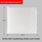White roll up pet gate 180 cm wide and 78 cm high, with three adhesive locators and three hooks