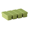 4 Sections Lidded Tray, Olive Green