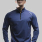 Half-zip sport shirt worn during a training session in the gym