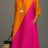 Orange Pink Colorblock