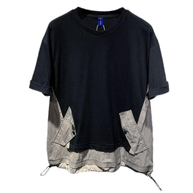 Color Block Panel Short Sleeve T-Shirt