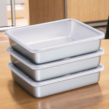 316 Steel Food Prep Tray with Lid, 25 x 20 cm, 2.2 L