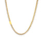 316 Stainless Steel Tennis Necklace with Zirconia