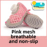 Pink Rotating Clasp 2pcs / No.7 6.6x5.5 cm | 2.6x2.2 in