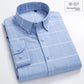 Mens Pure Cotton Plaid Long Sleeve Shirt