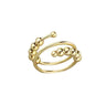 Two-end beads 10 beads gold