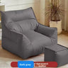 Dark Gray with Footstool