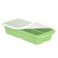 Flexible platinum silicone ice cube tray with a sphere mould for frozen broth and baby food