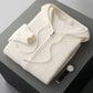 Double-sleeved knitted loose-fitting sweater coat