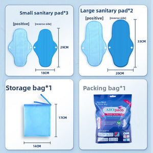 Single washable cloth pad opened flat showing soft absorbent top layer