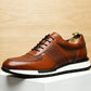 Mens Casual Leather Shoes Breathable Anti-Slip