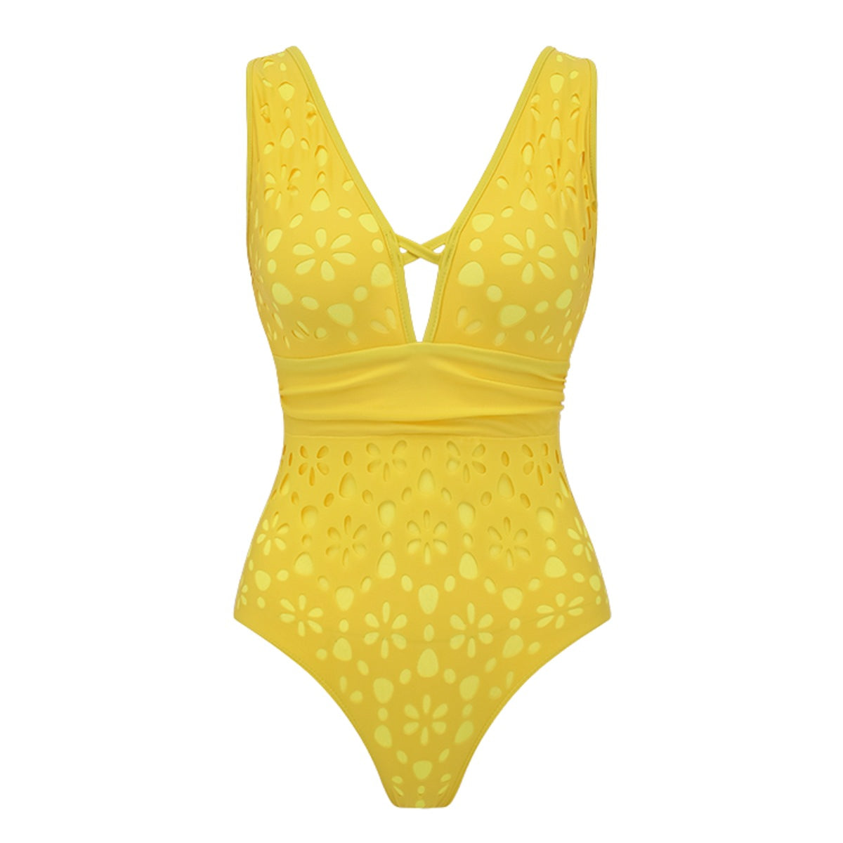 Womens Cut Out Swimsuit | morning natural light styling