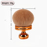 Deep Rose Gold Handle Brown Bristle