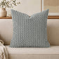 Solid tone bubble grain throw pillow cover for a sofa or bed