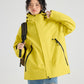 Outdoor 3 in 1 jacket with hood, sealed seam polyester shell and removable fleece, unisex sizing