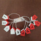 Wooden house LED string lights, Christmas Tree Reindeer design, option image for 3 m, 20 lamps, USB