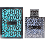 Rayhaan Aquatica Fresco Blue aquatic fragrance spray shown in everyday use