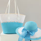 Bow Design Sun Hat and Bag Set | side profile detail