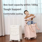 Children's foldable front-opening swivel suitcase