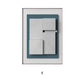 Decorative paintings in an abstract living room