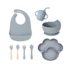 Dark blue dinner plate 8-piece set