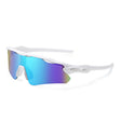 White Frame Blue Mirror Lens