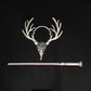Nordic Gothic Crow Skull Antler Hairpin Retro Viking Hair Accessory
