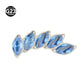 Titanium marquise zircon curved piercing stud shown against a white background