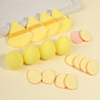 18pcs Yellow Makeup Tools