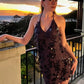 Glitter Wrap Bodycon Backless Dress for Casual Day, Trip, Relaxed Outing with Easy Styling | travel friendly carry scenario