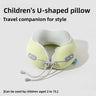 Light Green Children / Neck Pillow with EVA Storage Box