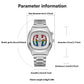 Retro Dual Display Quartz Watch | top down arrangement layout