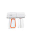 Cordless mist spray gun with trigger handle and blue light nozzle ring
