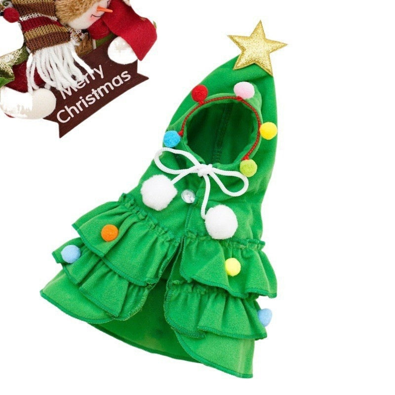 Christmas Pet Cape Clothing